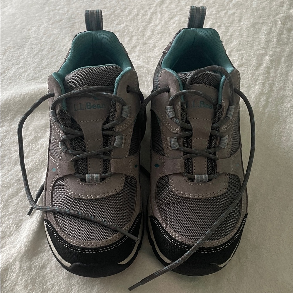 L.L. Bean - Women’s Gray and Teal Trail TEK 2.5 Hiking Shoes